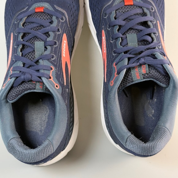 Brooks Beast 20 Mens 10 D Running Shoes Blue Purple Trainer Sneaker Lace Up Low - Picture 9 of 16